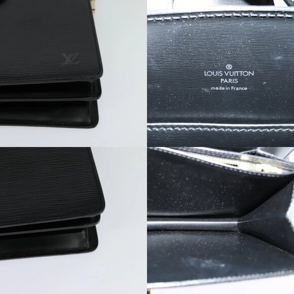 LOUIS VUITTON Epi Capuchin Shoulder Bag Black M52342 LV Auth 129355 - Picture 14 of 15